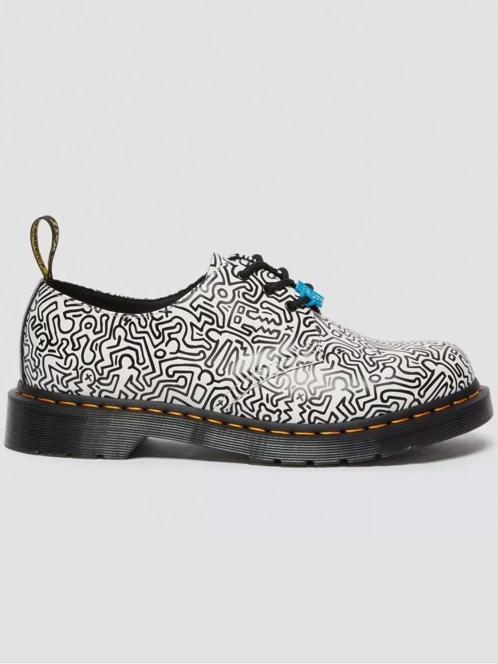 Dr. Martens Keith Haring 1461 Printed Leather Oxford Mens size 9 NEW!!!